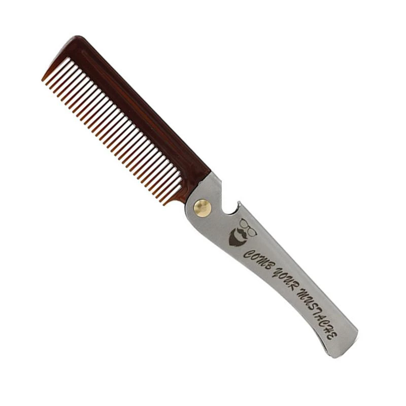 Портативный складной гребень для волос небольшой карманный зажим путешествия