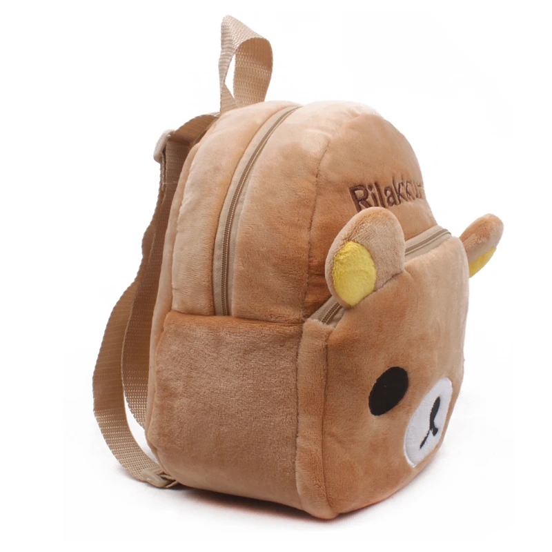 Милый Детский плюшевый школьный рюкзак с мультипликационным принтом для