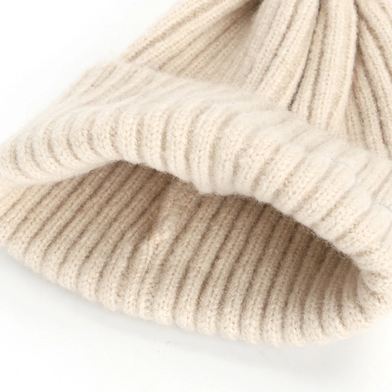 Модная детская одежда с помпонами вязаная шляпа вышитыми буквами Для мальчиков и