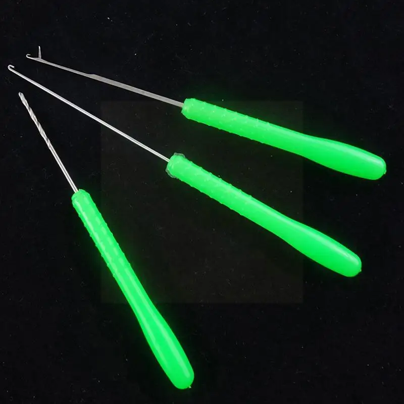 

1 set 3 pcs Carp Fishing Bait Tool Set Making Rigs Needle Tackle Hook Drill A5T2
