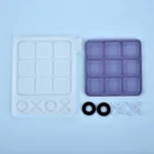 Силиконовая форма ручной работы для игры в шахматы из эпоксидной смолы