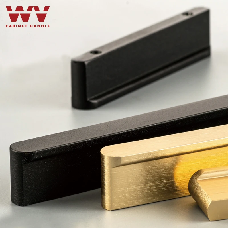 ВМ ручки шкафа матовый Медь черный Алюминий сплав Кухня для выдвижных ящиков
