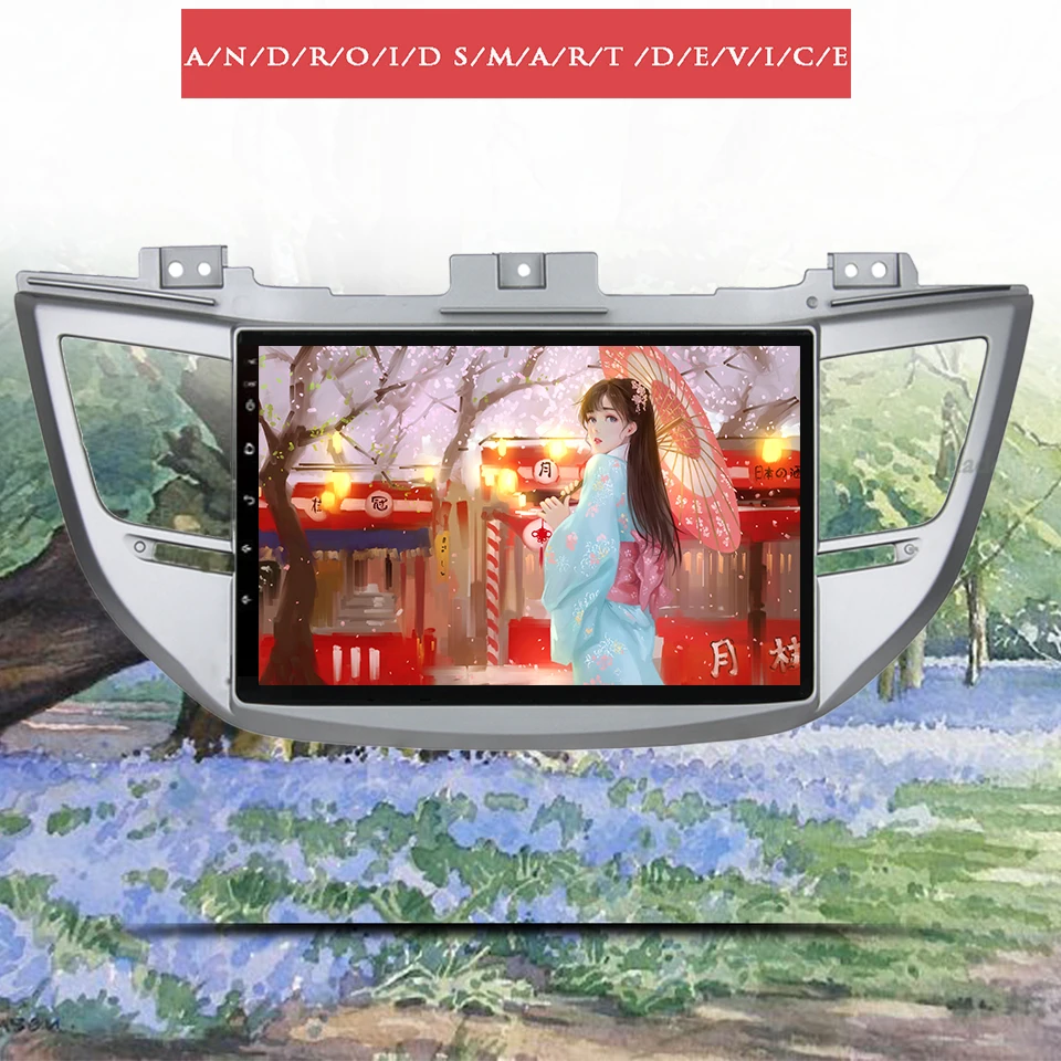 Автомобильный DVD плеер 9 &quotВосьмиядерный 1280*720 Android 10 0 2Din для Hyunda IX35 Tucson 2016 2017 18