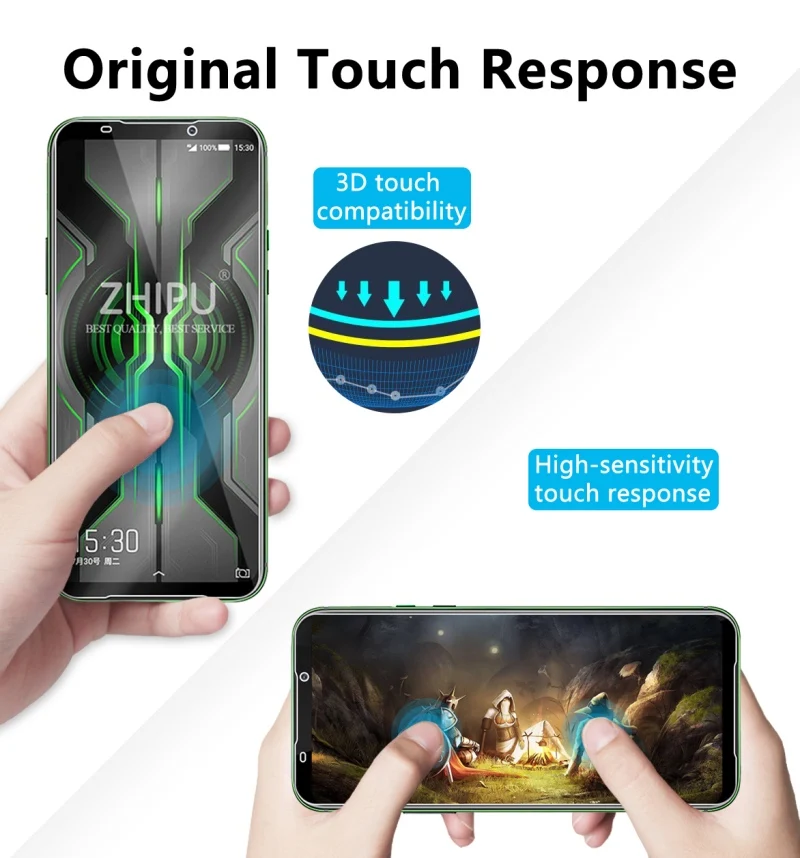 

2 Pcs Tempered Glass For Xiaomi Black Shark 2 Pro Screen Protector 2.5D 9H Tempered Glass For Black Shark 2 Pro Protective Film