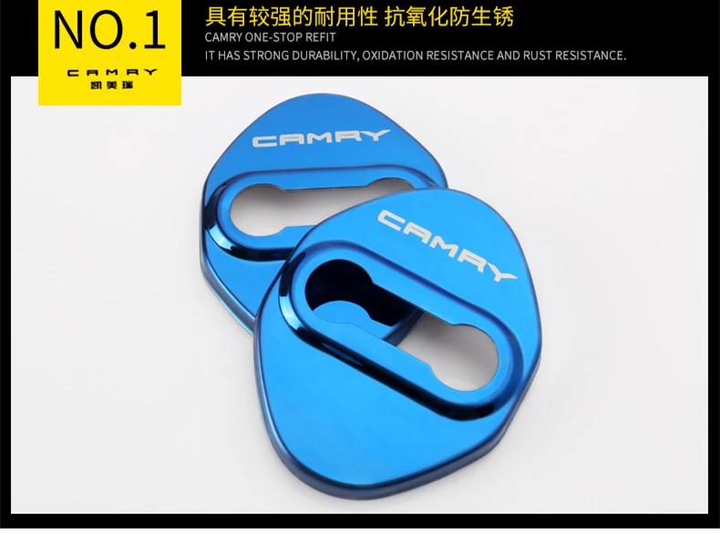 4 шт. DIY стайлинга автомобилей Нержавеющая сталь дверной замок чехол наклейки для