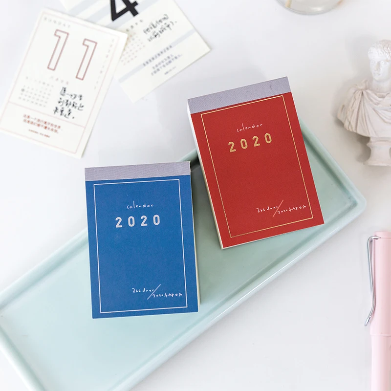 2020 год календари настольные стоячие бумажные календарные дневные планировщик