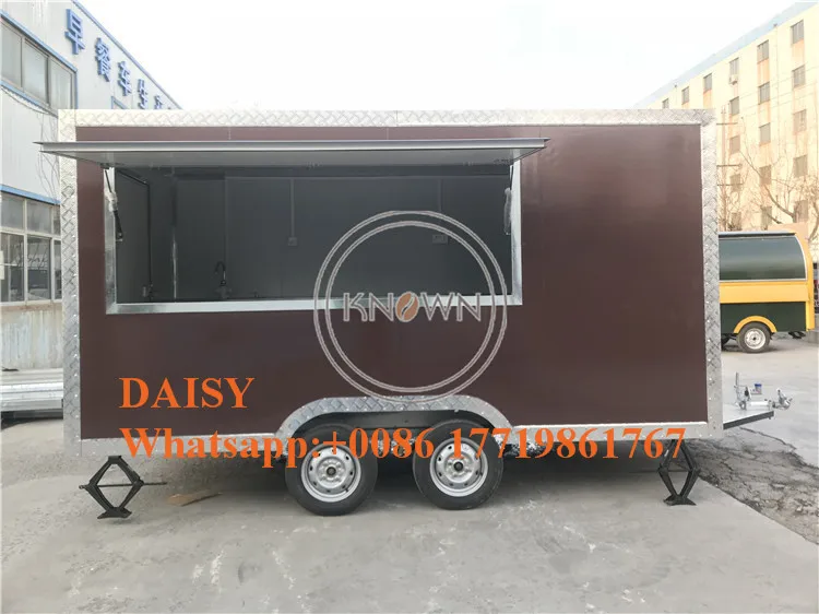 Уличный мобильный киоск для фаст-фуда тележка хот-догов торговый трейлер фургон