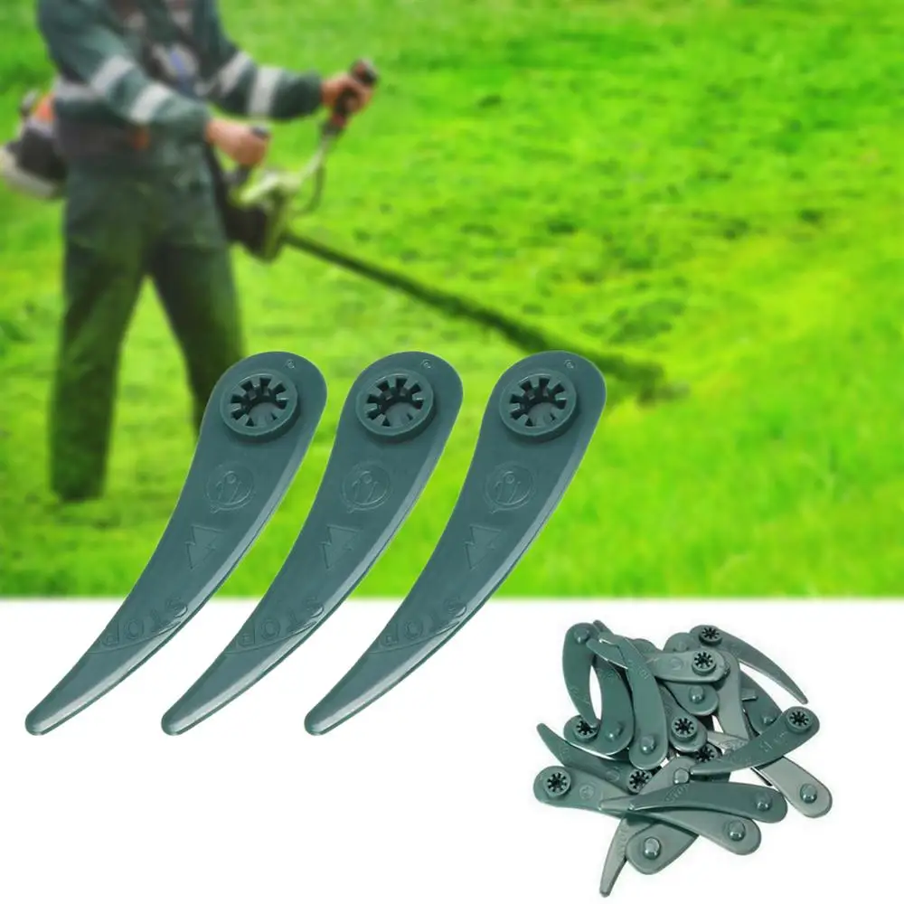 Газонокосилка 25 шт. пластиковые лезвия триммер для травы аксессуары садовых