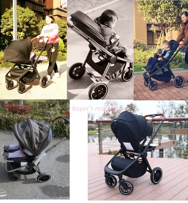 Kidsworld factory портативная складная детская коляска, kinderwaga, откидывающееся сиденье с высоким пейзажем, двусторонняя детская коляска