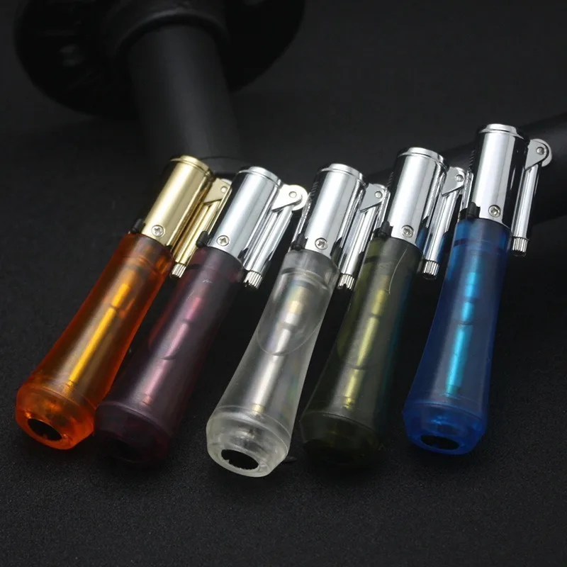 

Jet Torch Lighter Windproof Refillable Blue Flame Butane Gas Lighter Mini Cigar Lighters fire starter Kitchen torch gadgets for