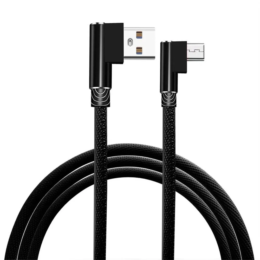 L-образный разъем Micro USB кабель для синхронизации данных более быстрый зарядный