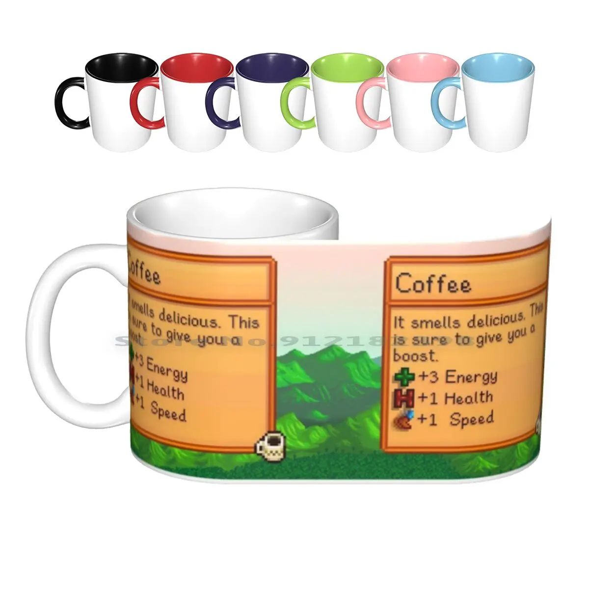 Stardew vadisi-kahve seramik kupalar kahve fincanı süt çay vadi Stardewvalley Stardew vadi dış doğa oyunu Video oyunu