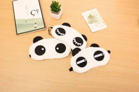 5pcs random send cute panda sleeping face eye mask blindfold shade traveling sleep aid eye