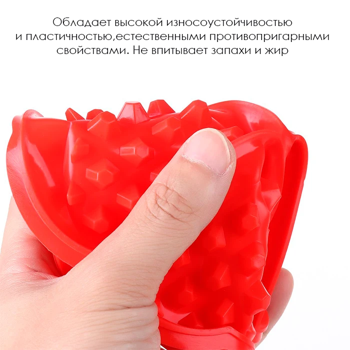 Форма для выпечки фигурная из силикона вафель красная 16 5х1 5 см Kitchen Angel KA-FORM-07 |