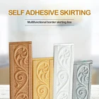124 шт край декоративная лента самоклеящиеся настенные Стикеры тиснением угловая линия 2,3 м 4 см Водонепроницаемый границы 3D стены пены линия талии