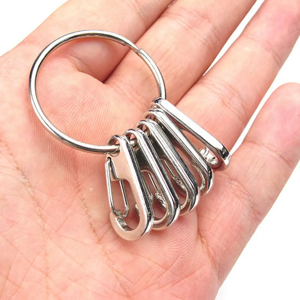

Outdoor Metal Keychains Ring Link Chain Key Rings Keyfob Holder Rings Camping Chains Keyring Wholesale Key Pendants Dropshoping