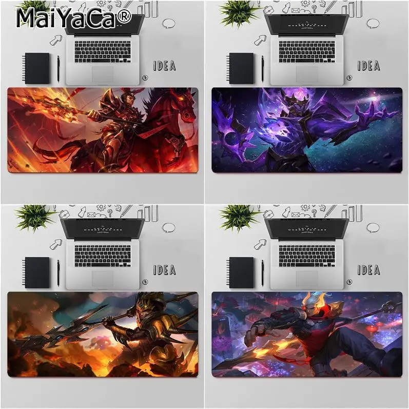 

Игровой коврик для мыши MaiYaCa League of Legends Jarvan IV из натурального каучука, Настольный коврик, бесплатная доставка, большой коврик для мыши, коврик...