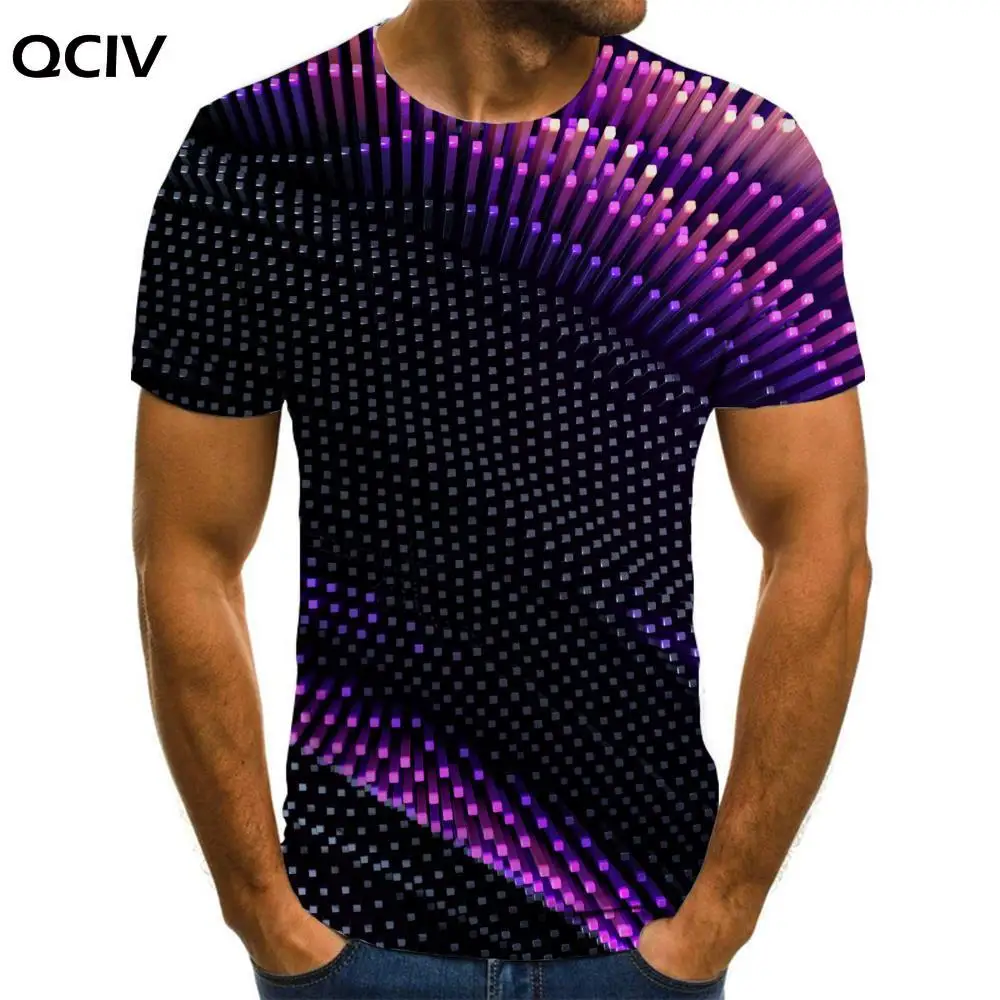 

Футболка QCIV с геометрическим рисунком Мужская, одежда с абстрактным аниме в стиле Харадзюку, Повседневная новая рубашка с принтом, мужская одежда в стиле панк-рок