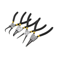 4pcs 7 snap ring pliers set retaining ring pliers circlip internal external straight curved combination pliers hand tool