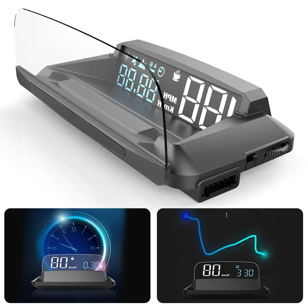 L3 HUD на лобовое стекло автомобиля Дисплей OBD2 спидометр GPS цифровой проектор