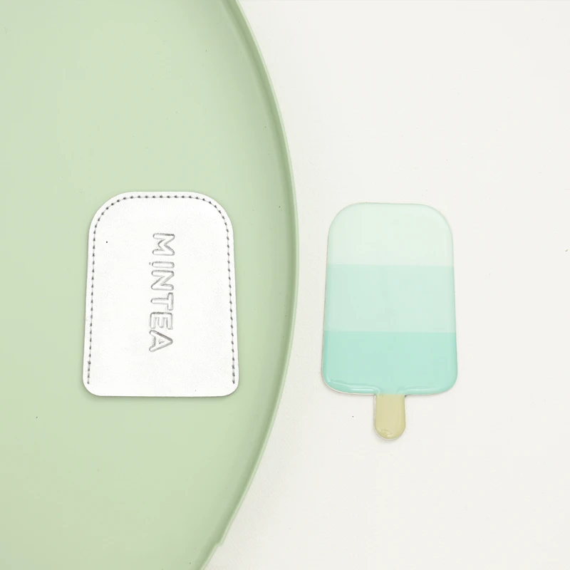 Женское летнее стильное милое портативное зеркало круглое косметическое с