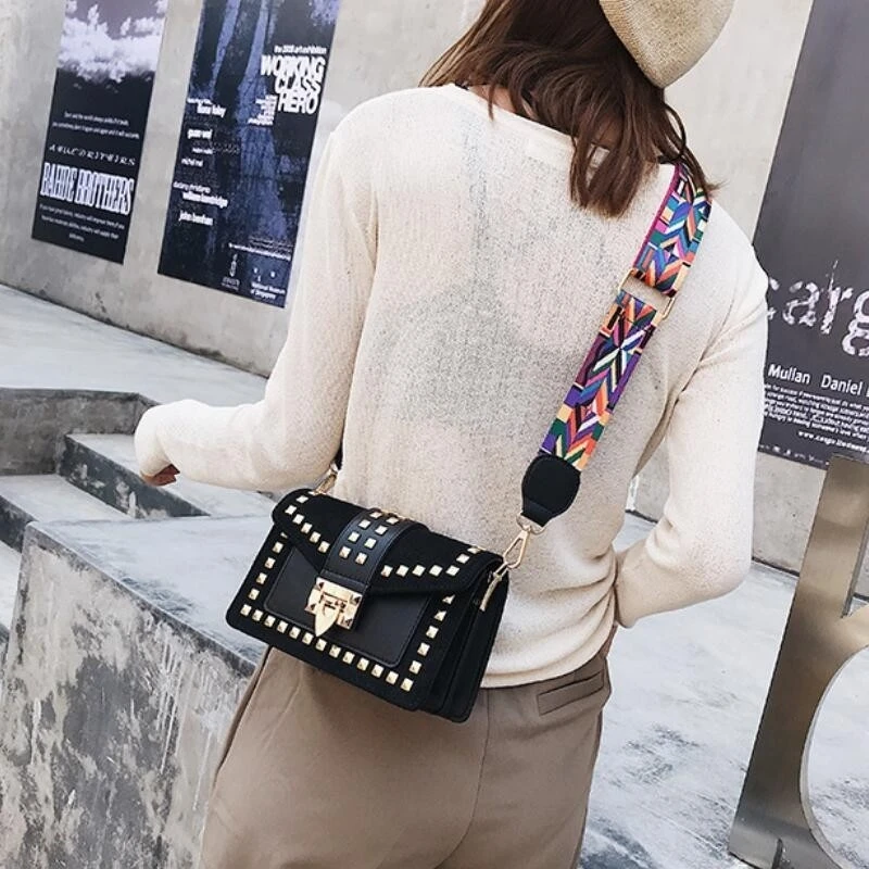 Роскошные сумки женские сумки дизайнерские Sac основной Femme кошелек и сумки известный бренд заклепки сумки через плечо для женщин Bolso Mujer