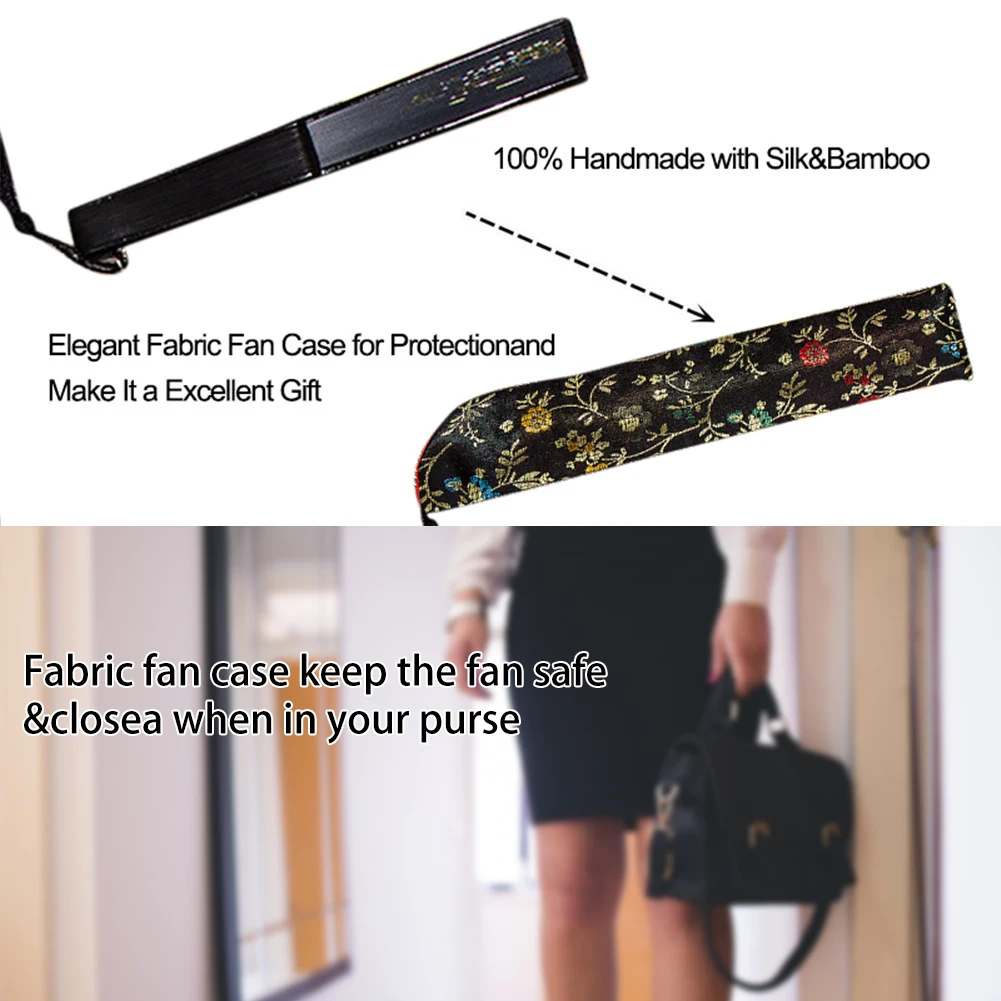Летние Ручной Веер Ретро бамбуковый веер с цветочным узором в китайском стиле