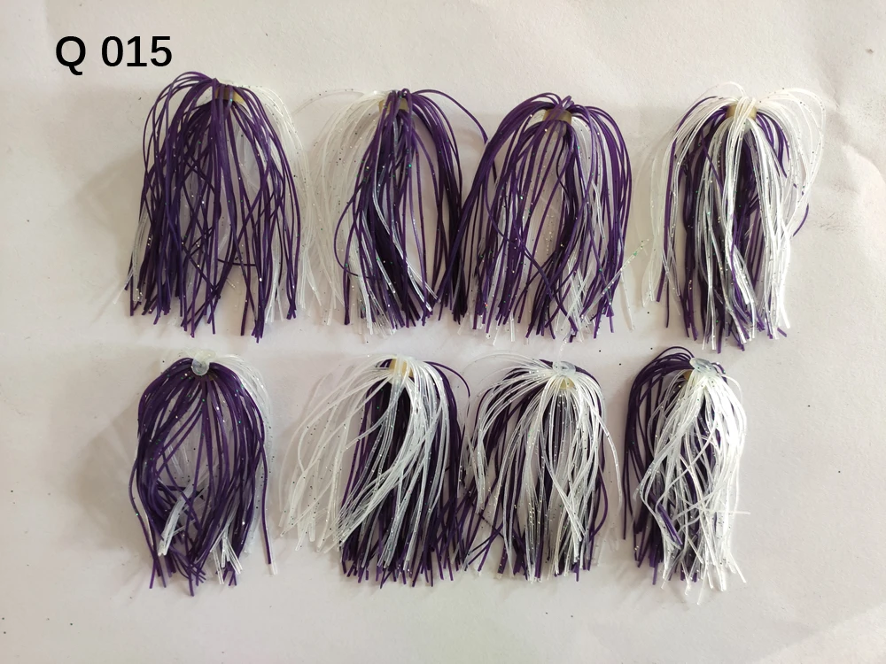 8 Пряди Дей 50 нитей Силиконовые юбки проволока рыболовные аксессуары для Buzzbait