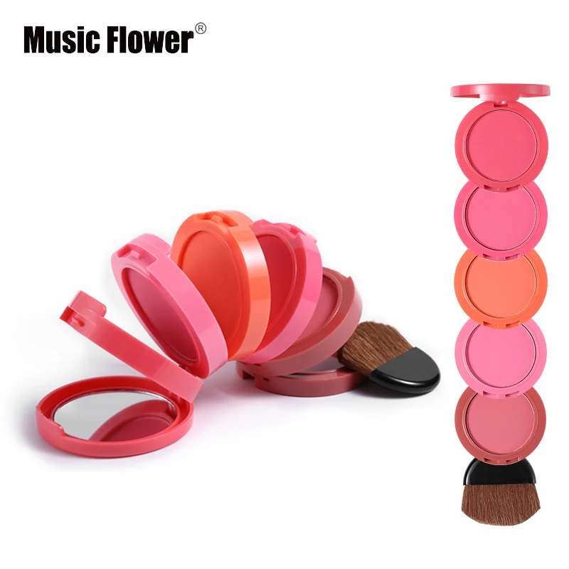 Фирменный набор для макияжа с музыкальным цветком 5 в 1 цвета румяна водостойкая