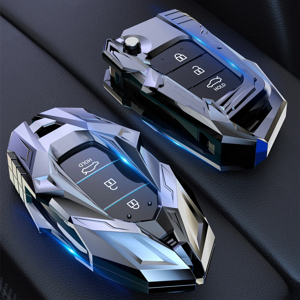 

Zinc Alloy Car Key Cover Case For Hyundai Santa Fe TM 2019 I30 2018 Solaris Azera Elantra Grandeur Accent Shell Accessories