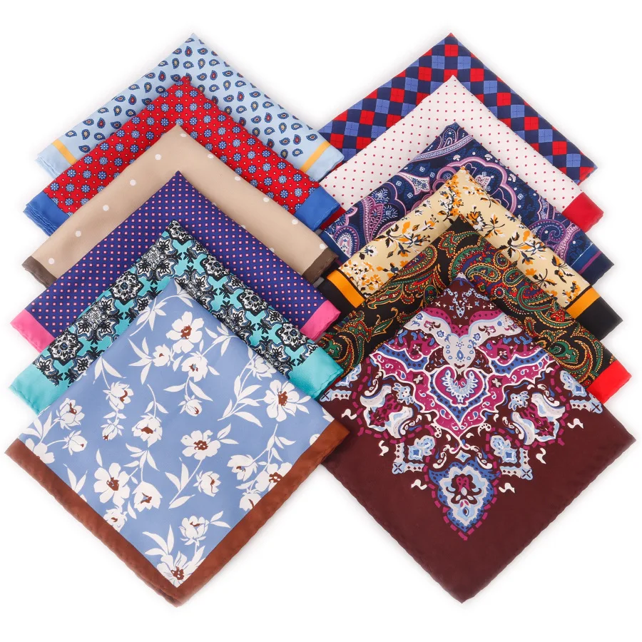 Linbaiway женский носовой платок для мужчин большой шелковый шарф мужское карманное