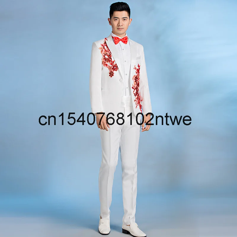 

Новый костюм с тонкими блестками для сцены, хора, выступления, мужское платье, костюм певицы emcee