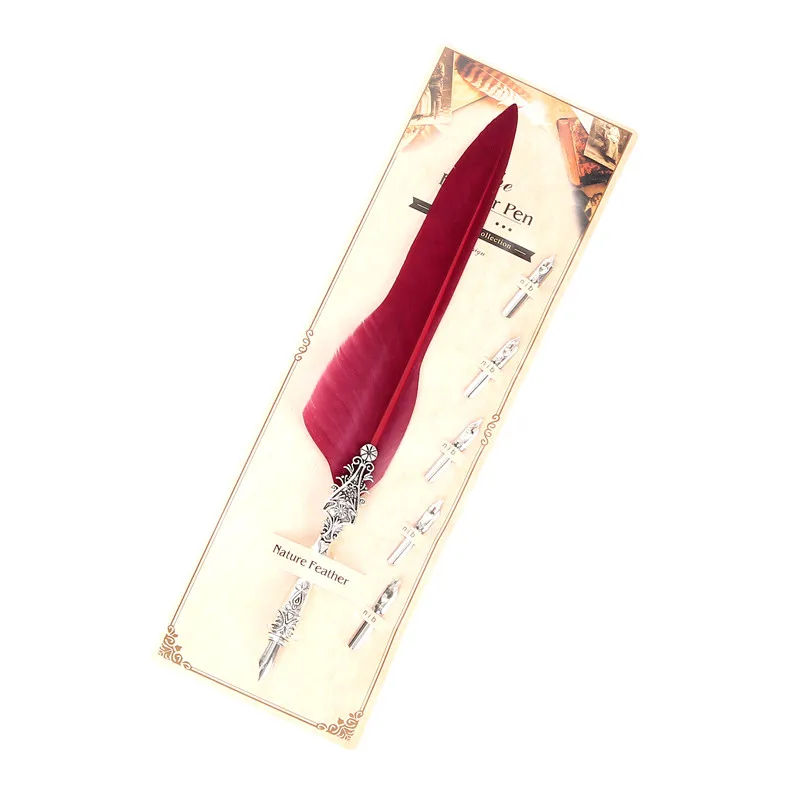 Европейские ручки для перьев деловые плюшевые шариковые письма школьные офисные