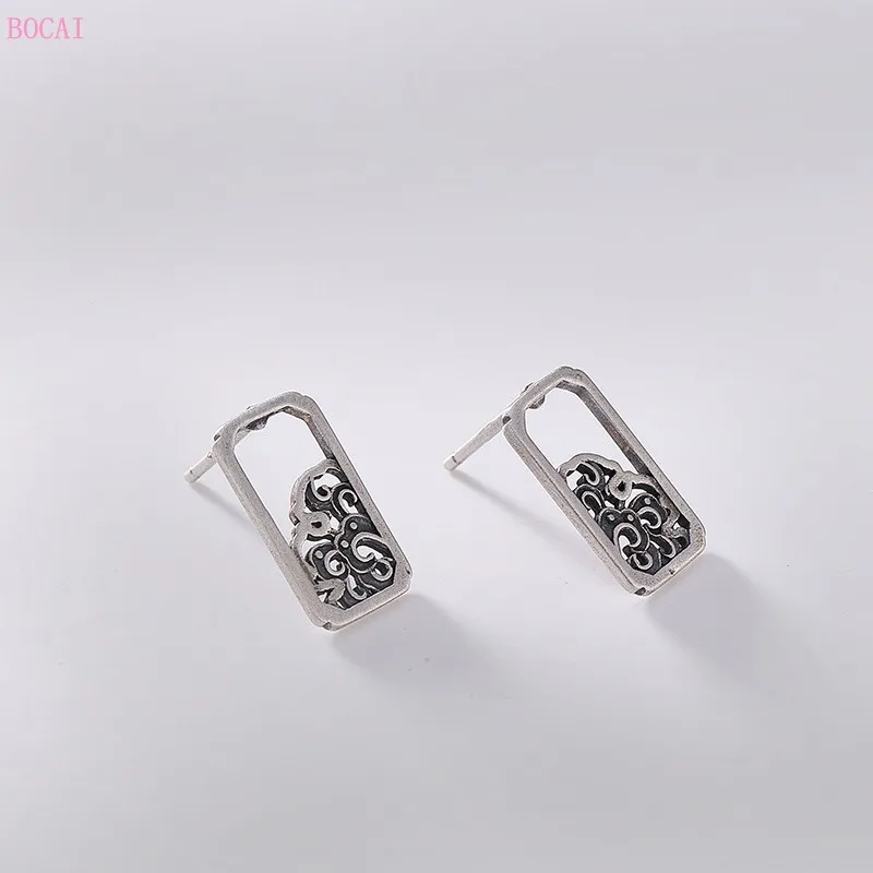 S925 чистое серебро восстановление древних способов личности выдалбливают