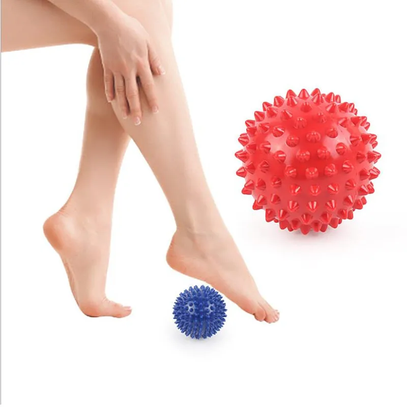 

Durable PVC Spiky Massage Ball Trigger Point Hand Foot Pain Relief Muscle Relax Ball Portable Physiotherapy Ball 7.5cm