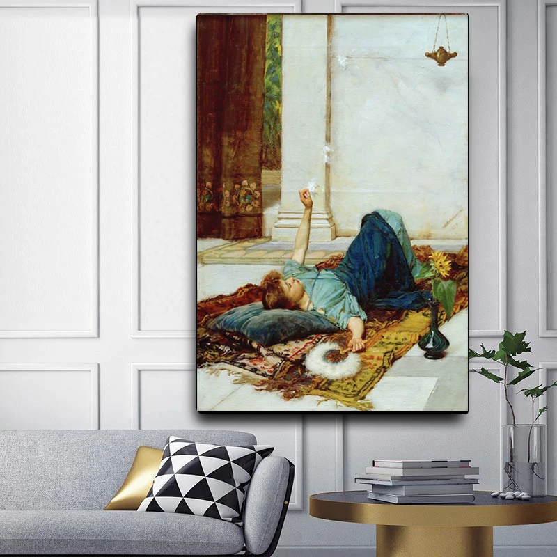 Citon William Waterhouse Dolce dolce&ampfar Niente Canvas Холст Картина маслом всемирно известное