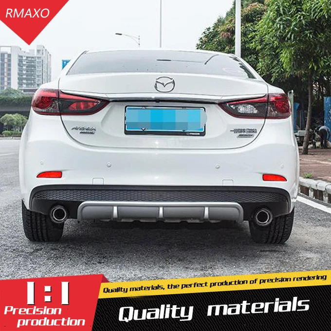 Для Mazda 6 Atenza Body kit задний спойлер 2015 2018 ABS бампер диффузор защитные бамперы Бампер