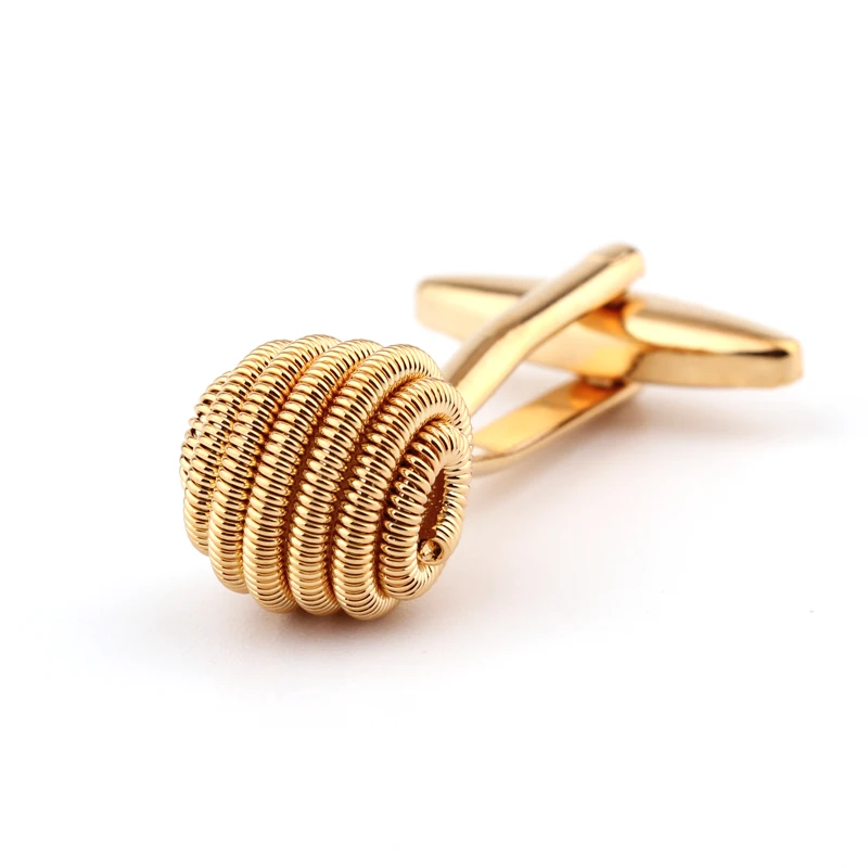 Golden twist shape Cufflinks French shirt Cuff Links free shipping | Украшения и аксессуары