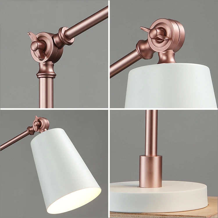 Современный стиль светодиодная настольная лампа офисная черный/белый оттенок