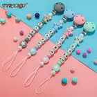 TYRY.HU индивидуальный силиконовый бусины коала Соска-поводок Персонализированная Соска-клипса для успокоения с именем ребенка DIY игрушка для прорезывания зубов