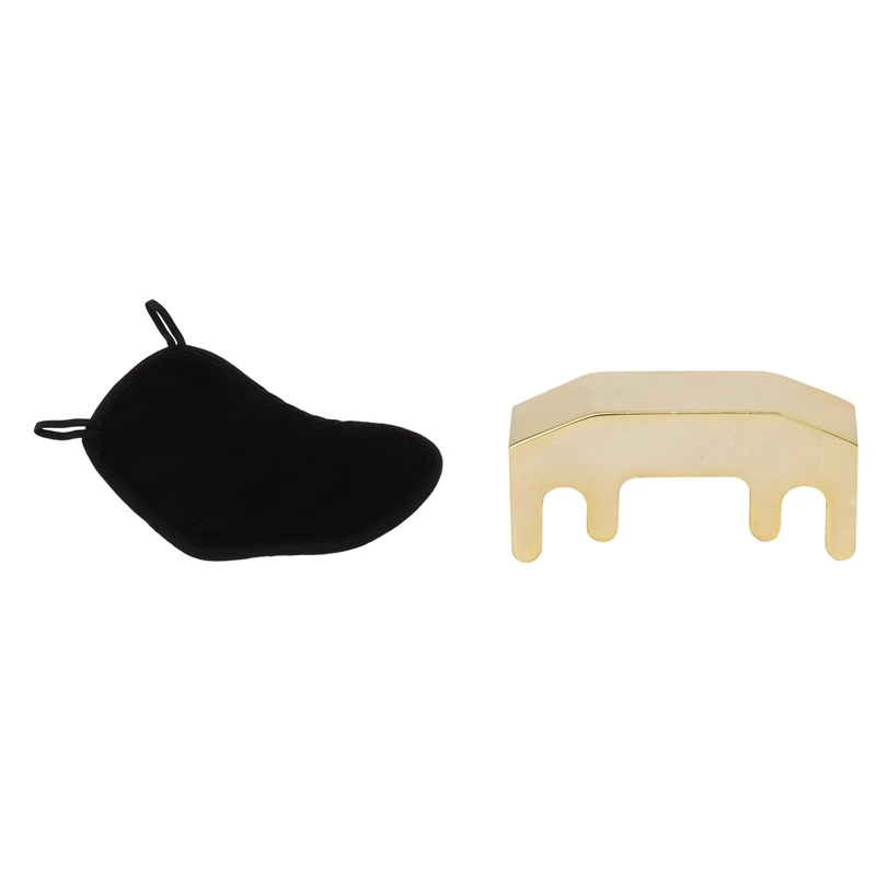 

2 Pcs Violin Accessories: 1 Pcs Violin Mute & 1 Pcs Chin Rest Pad