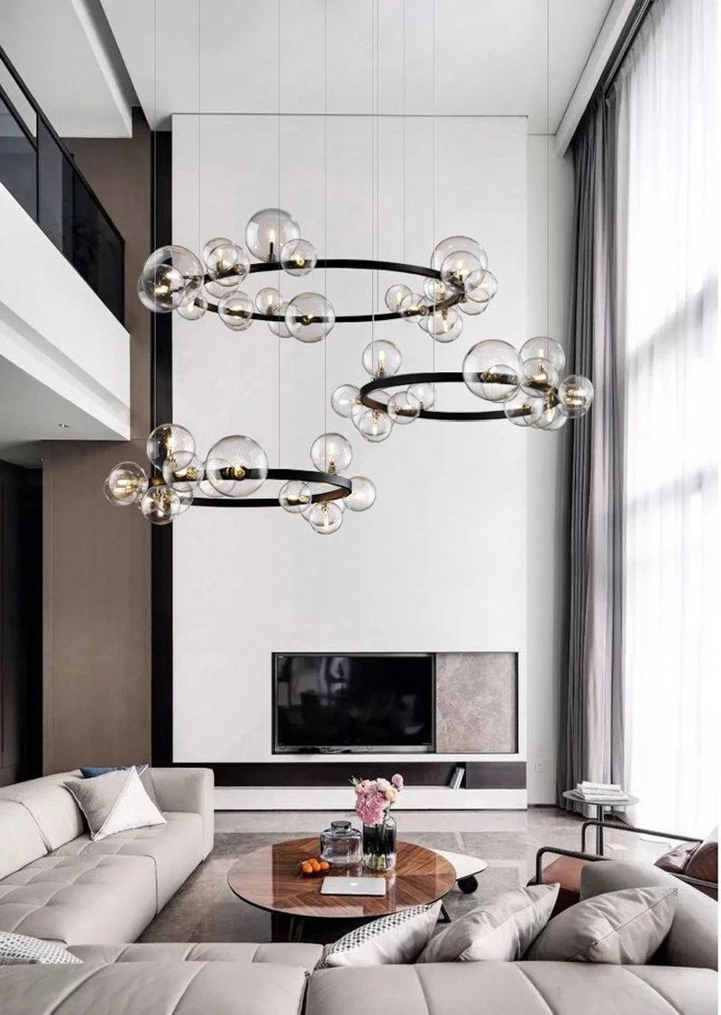 Подвесной светильник s черный светодиодный современная кухня остров длинный