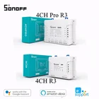 Itead SONOFF 4CH R34CH PRO R3 433MHz 4 Gang Wifi переключатель для умного дома совместимый с Alexa Google Home eWelink APP