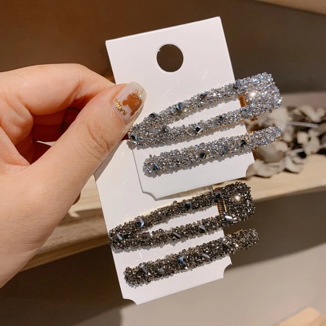 Новая популярная блестящая элегантная заколка стразы для волос женщин и девушек