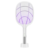 2 in 1 rechargeable insect trap racket night electric fruit fly bug zapper home 3000v mosquito swatter killer lamp handheld wasp