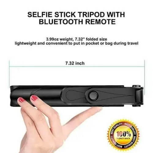 

XT-09 Mobile Selfie Stick Tripod Holder Bluetooth Remote Travel Size Holder Folding