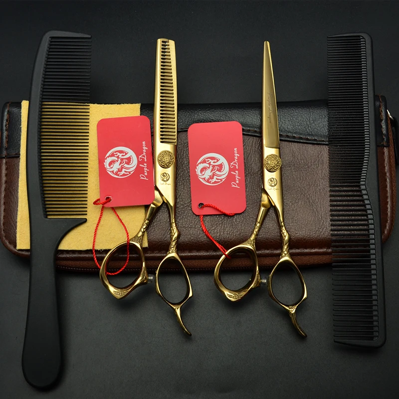 6 дюймов профессиональные ножницы для волос 1 шт./4 шт. режущий филировочный набор