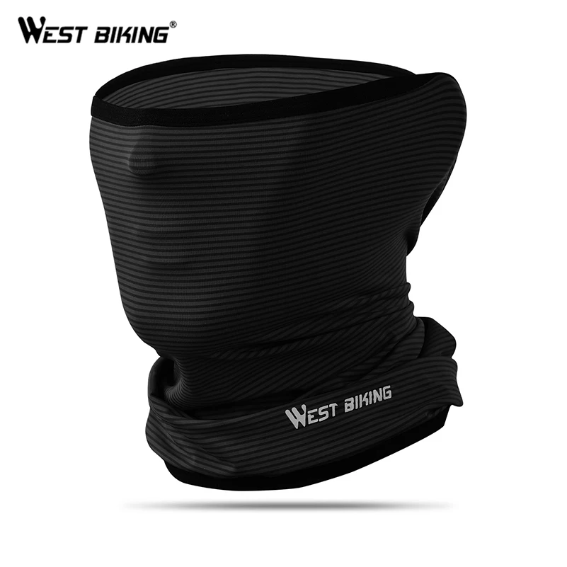 

WEST BIKING Summer Sun Protection Scarf Anti-UV Breathable Bike Headwear Sports Ice Silk Running bicycle Bandana Cycling scarves