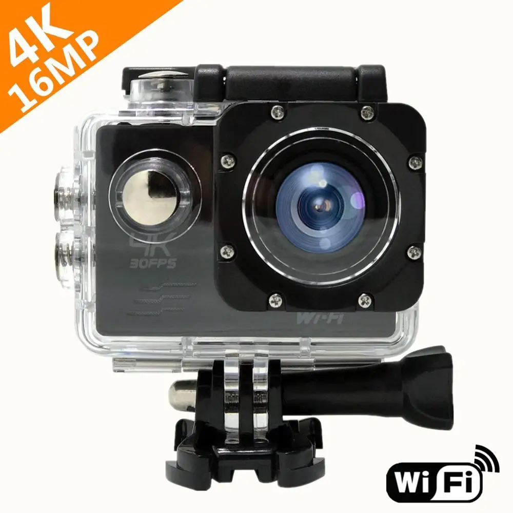 

Action Camera Ultra HD 4K 16.0MP WiFi 2.0" Screen 170D Underwater 30M Go Waterproof Pro Helmet Video Recording Cameras Sport Cam