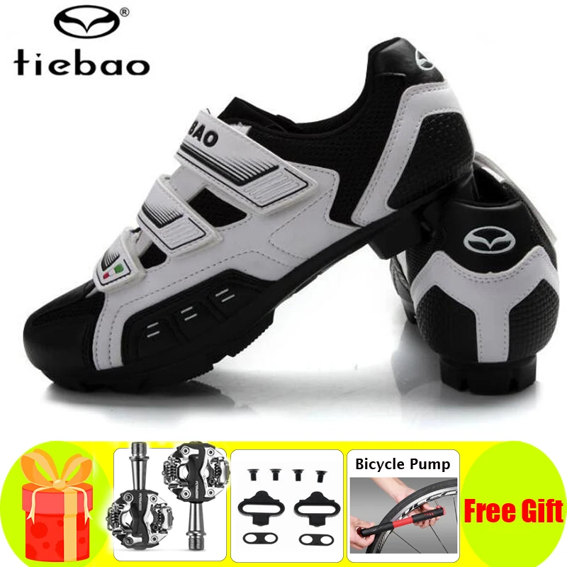 

Tiebao Cycling Shoes Sapatilha Ciclismo Mtb SPD Pedals Set Men Sneakers Women Self-locking Breathable Chaussures Vtt Homme Shoes